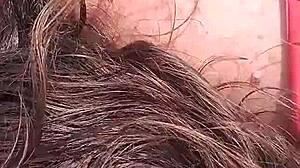 Milf wife enjoys homemade doggy cum in mouth