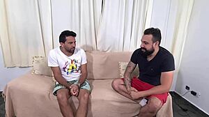 First Time Porn Video with Skinny Brazilian Girl Trying Anal in Rio. Tight Assfucking and Cum Swapping!