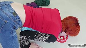 Bound Teen Squirts And Cums From Anal Domination