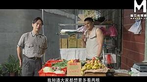 Modelmedia Asia - Newlywed Wife Cheats on Her Husband in the Toilet with the Gruff Owner of a Vegetable Stall