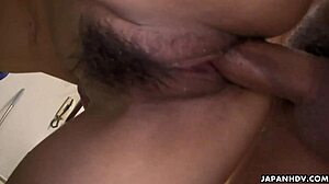 Damn, Asian nurse gets her hot cunt drilled doggy style!