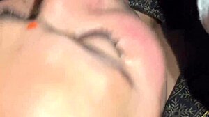 Hairy pussy gets a wild ride on bed with intense action