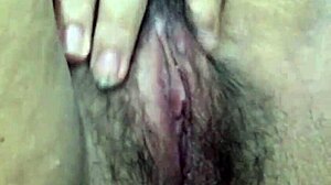 Asian babe masturbates after work, moaning with tight pussy.