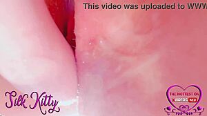 Wow, extra close-up ASMR masturbation with toy and huge orgasm!