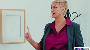 Stepmom Spanks Stepteen 18+ for Breaking Toy?