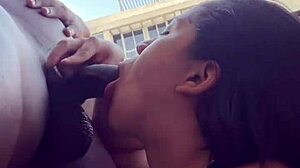 Fighting Stepbrother's Big Black Cock While On Video Call With Boyfriend - Amateur Couple