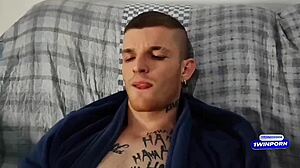 Fat neighbor slut takes big cock in her ass bareback.