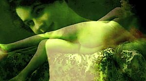 vintage erotic drawings featuring hairy antique figures in retro settings.