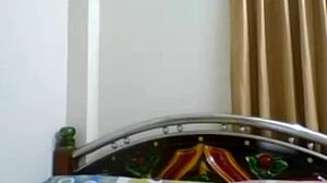 Pakistani Girl Strips on Webcam for Boyfriend and Friend Fun