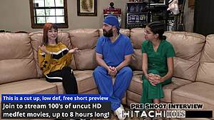 Freshman ditria rose moans through mandatory hitachi orgasm backstage