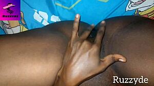 She touches her unwashed creamy pussy in the garage early morning.