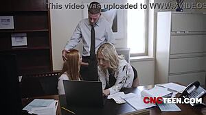 New Employees Acclimated To Intense Work Culture Fucking