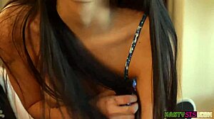 Nasty Stepsis Angel Gostosa Gets Cumshot After Blowjob And Missionary Fucking