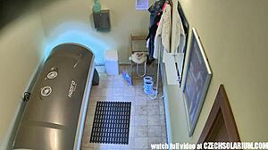 I watched this cute blonde get wild in public as a voyeur