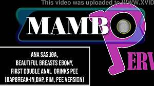 ana sasuga's first double anal with sloppy bj