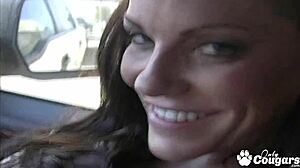 cougar victoria valentino intensely drains a dick with cumshot