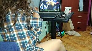 Colombian girl bends over for monster cock!