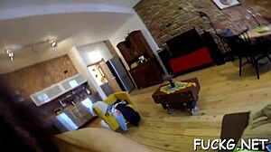 na�ve legal age teen 18+ager team-fucked on a spycam