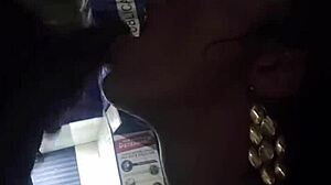 he couldn't hold it and took off the cape on the street with transsexual amateurs.