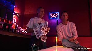 Romana Gets Double the Fun with Two Guys on Sofa