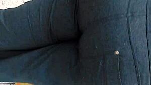 Feeling aroused by the big booty MILF PAWG at Cub Foods in this hidden candid shot