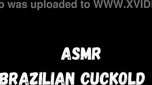 Brazilian couple engages in cuckold sex with wet ass and orgasm in ASMR style