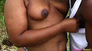 Walking in the village leads to steamy outdoor action. Who knew country life was this wild?