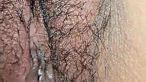 Masturbation turns into wet pussy pounding with a creamy finish