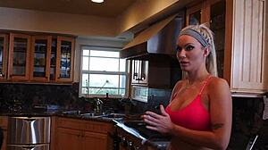 blonde beauty and brunette babe explore licking and fingering in sensual play