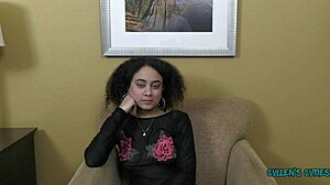 Kingsley's big tits blowjob leads to cum in mouth!