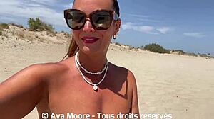 I make 20 strangers cum in my mouth on public beach