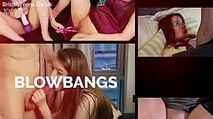 cute british girl gives instruction on toys for first time.