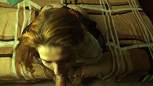 i'm givin' a deep blowjob an' playin' wit sperm on the beach