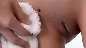 Sweet Sophia Drains A Cock With Her Bald Area