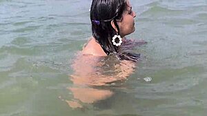 Desi Puja Bhabhi Gets Fucked In The River During Homemade Interview.