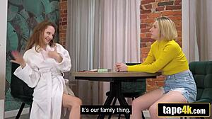 Heartbroken Russian Babe Joins Friend and Husband for Kinky Rimming Threesome