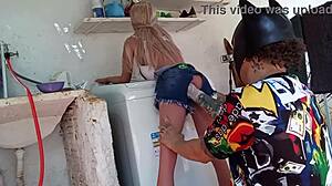 Wife Cheats With Sex Toy In Public.