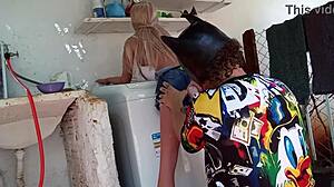 Wife Cheats With Sex Toy In Public.