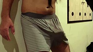 Femdom Uses My Cock and Balls as Sandbag, Beating Me Relentlessly