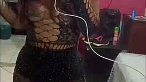 he couldn't hold it and took off the cape on the street with transsexual amateurs.