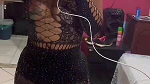 he couldn't hold it and took off the cape on the street with transsexual amateurs.