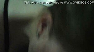in this video, the girl gives a blowjob and swallows the load