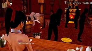 Playing harem hotel 370 in the hotel game 😊