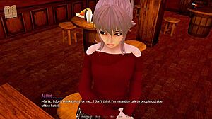 Playing harem hotel 370 in the hotel game 😊