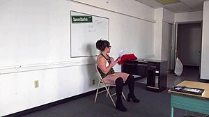 Milf School Teacher Turns Classroom Quickie into Steamy Anal Action.