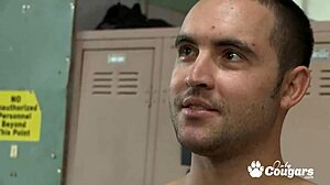 Two Horny Dudes Fight to Pound Amy Brooke's Tight Butthole