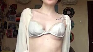 She Took Off Her Underwear On Camera And Showed A Smooth Pussy