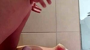 Lingerie babe masturbates hard juicy pussy