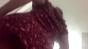 I give my neighbor a relaxing massage under her skirt