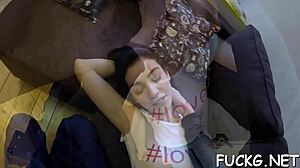 na�ve legal age teen 18+ager team-fucked on a spycam